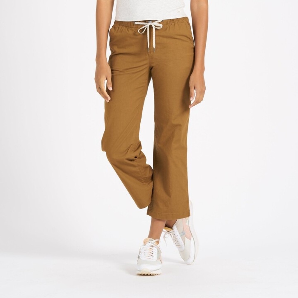Vuori Women’s Ripstop Wide Leg Pants Tobacco